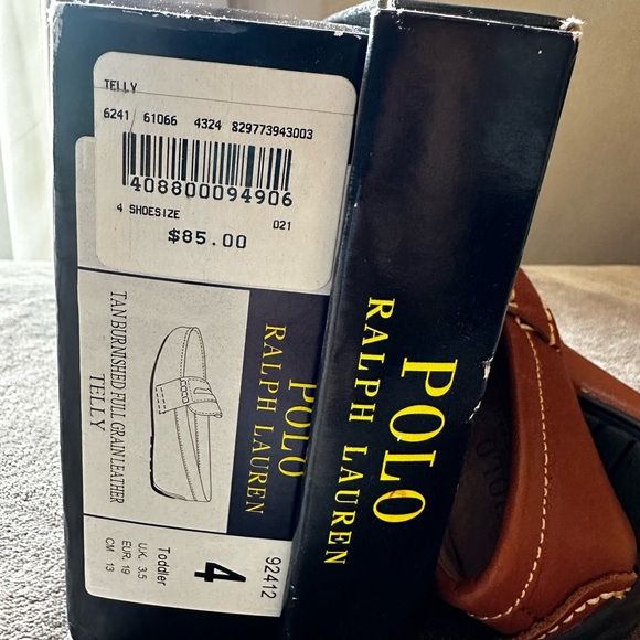 Polo Ralph Lauren leather Telly penny loafer size 4T baby boy - Picture 6 of 7